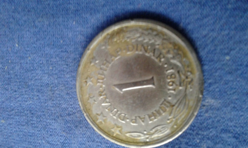 Moneda De Yugoslavia De 1 Dinar De 1981