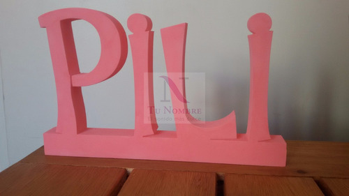 Letras Corporeas Polyfan 10 Cm Pintadas Belgrano Candy Ba