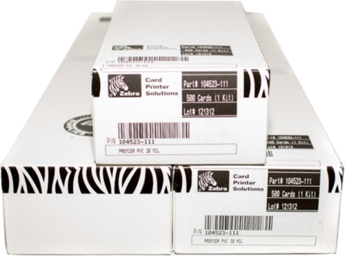 Tarjetas Para Credenciales De Pvc Zebra Paquete Con 500 /v