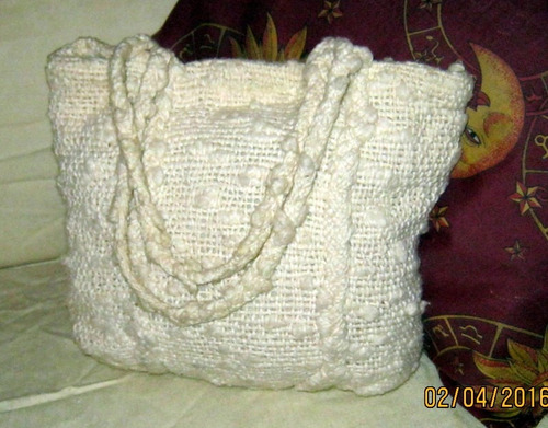 Cartera Tejida Al Crochet Forrada.artesanal.