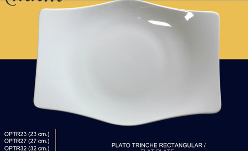 Plato Trinche 23 Cm Porcelana Mkm Mod. Xo Ccoenvios