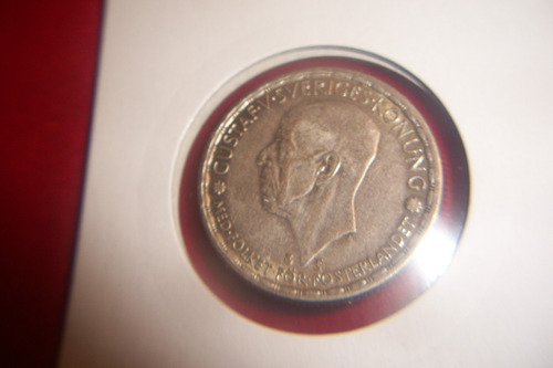 Monedas Plata  Half Crowm 1928 Gustaf V