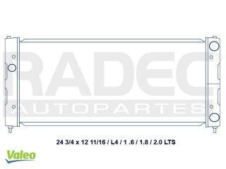 Radiador Seat Ibiza 1996-1997-1998 1.8 Lts S/a 12 P Estandar