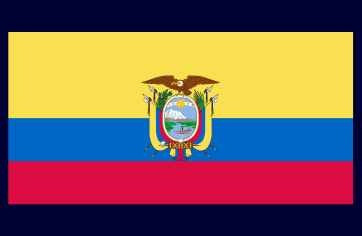 Lámina 45 X 30 Cm. - Bandera De Ecuador