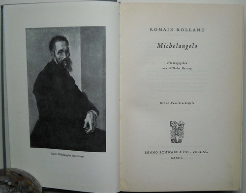  Monografía De Miguel Angel - Romain Rooland En Alemán, 1948