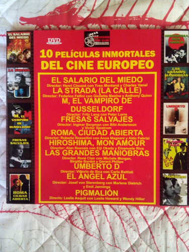 Coleccion 10 Peliculas Inmortales- Cine Europeo Vencambio