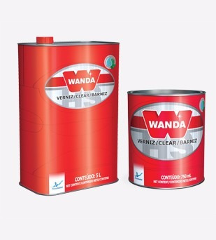 Verniz Pu 5100 1/4 C/ Catalisador 150ml S.lenta A + B Wanda