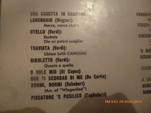 Vinilo Lp De Beniamino Gigli Recital (u864