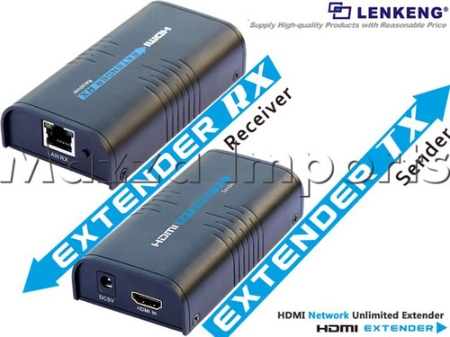 Kit Extensor Hdmi 120m 1 Tx + 20 Rx 1 Unico Cabo Cat6 V.4.0