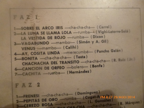 Vinilo Lp De Pedro El Sudamericano -- Para Bailar (u845