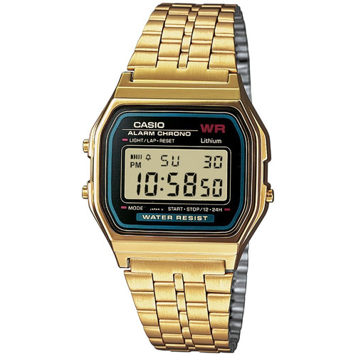 Reloj Casio A159wgea-1d Vintage Retro Dorado Agente Oficial