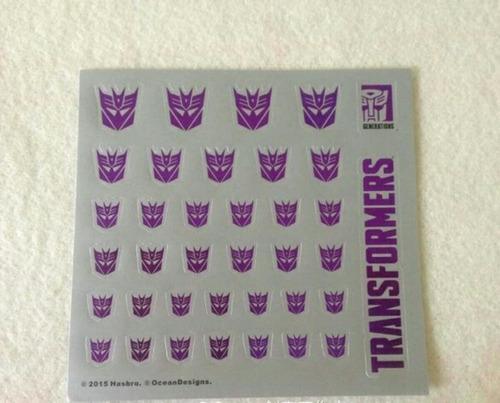 Transformers Decepticon Etiqueta Engomada Del Logotipo