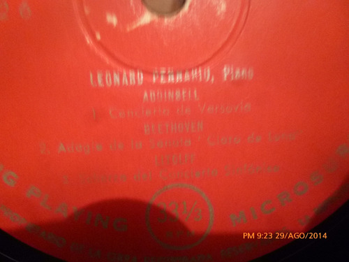 Vinilo Lp De Leonard Pennario -- Concierto De Star (u230
