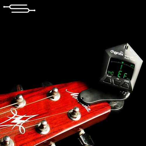 Afinador Clip Vibracion Para Guitarra Bajo Contrabajo Envios