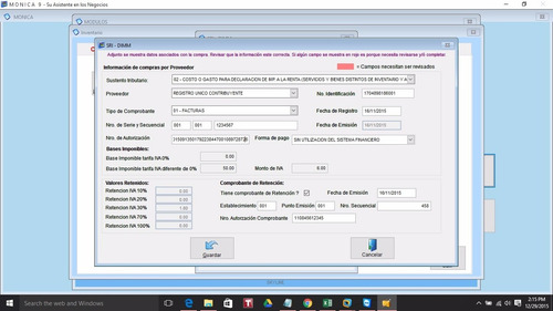 Imagen 5 de 6 de Monica 8.5 Ecuador Factura Elec Inventario Ats Contable