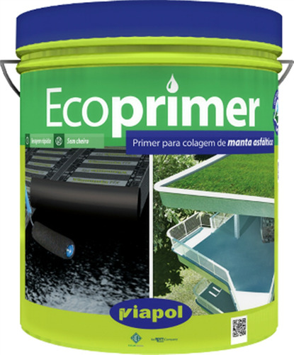 Tinta Asfáltica Impermeabilizante Ecoprimer 3,6 Litro Viapol