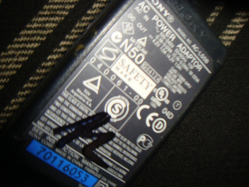 Cargador Sony Para Camara Mod. Ac-ls5b Ac Power Adaptors/env