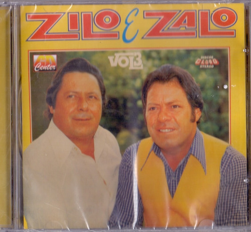 Cd Zilo E Zalo - Vol. 3 - Novo***