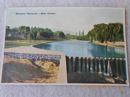 Cordoba Postal Balneario Provincial Mina Clavero 1952