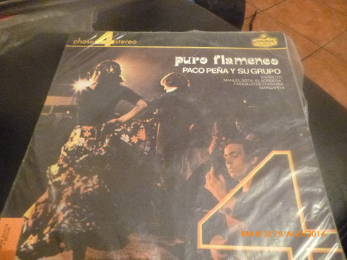 Vinilo Lp De Paco Peña Y Su Grupo Puro Flamenco (u515