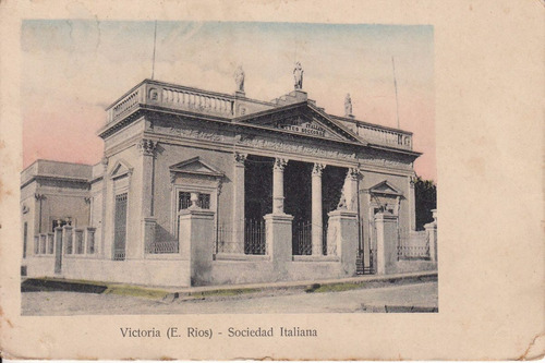 Antigua Postal Sociedad Italiana Victoria De Entre Rios