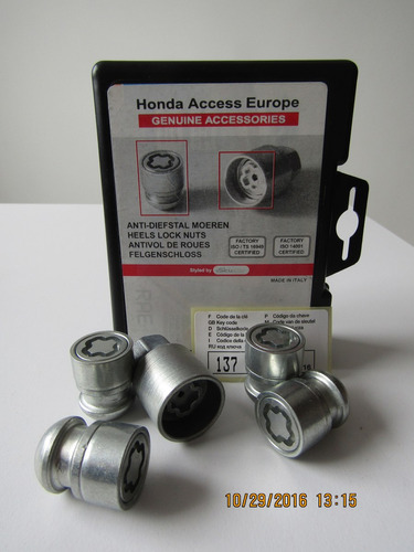 Tuercas De Seguridad Para Honda Cr-v