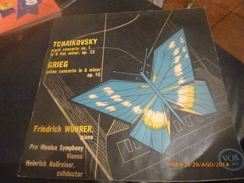 Vinilo Lp De Tchaikovsky - Grieg -- Friedrich Wuhrer (u428