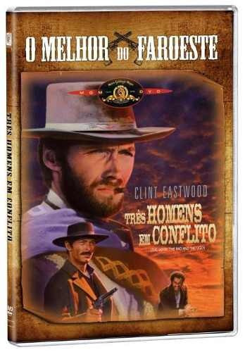 Dvd Três Homens Em Conflito Clint Eastwood Original Lacrado