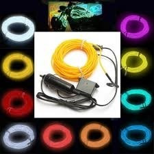 Kit Completo Cable Luz Neon 12v. 2.3mmx3m Interior Auto N22