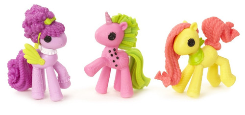 Set Figuras X3 Carousel 4  Lalaloopsy Ponies  (5 Cm) A0580