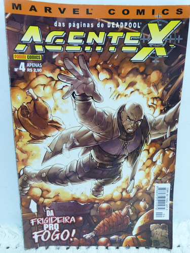 Revista Coleçao Hq Marvel Comics Nº 4 Agente X Ed. Panini