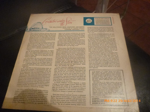 Vinilo Lp De Leonard Pennario -- Concierto De Star (u230