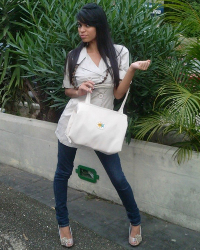 Bolso Cartera Dama 3 En 1 Semicuero Con Forro Y Bolsillos