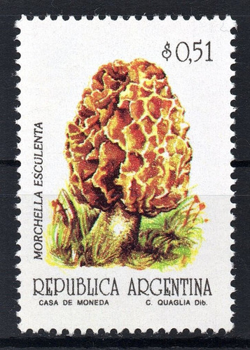 Argentina 1992 Gj 2596** Mint Hongo Semimate Serie Básica A