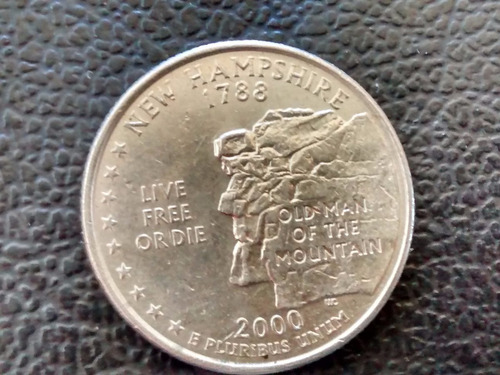 Moneda Estados Unidos 25 Cents Estado New Hampshi 2000p(x31