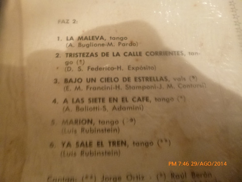 Vinilo Lp De Miguel Calo Y Su Orquesta (u798