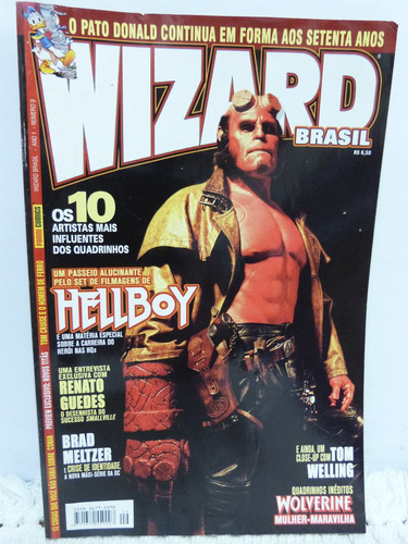 Revista Wizard Hq Marvel Comics Ano 1 Nº 9 Hellboy Ed Panini