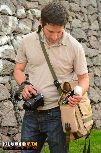 Imagen 2 de 6 de Bolso Morral Multitac Canon Nikon Sony Reflex Foto Y Video
