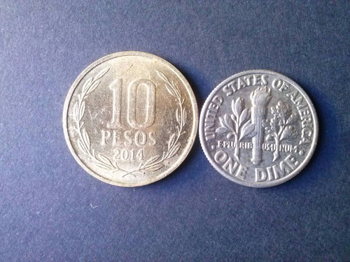 Moneda Estados Unidos One Dime 1981 Ceca P Níquel (c45)