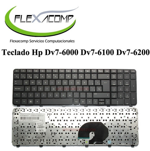 Teclado Hp Dv7-6000 Dv7-6100 Dv7-6200  Flexacomp