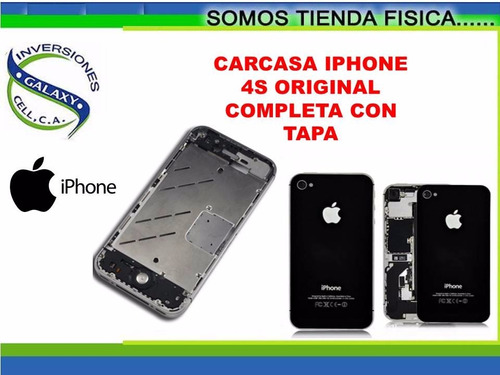 Carcasa iPhone 4s Original Completa Con Tapa Somos Tienda