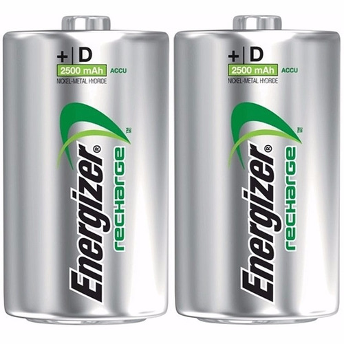 Energizer Pack 2 Pilas Recargable D 2500mah