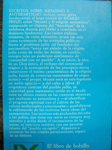 Escritos Sobre Judaismo Y Antisemitismo * Sigmund Freud *