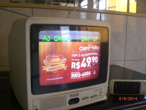 Tv 10 Polegadas Babyvision Philco Rarisima Tv Otima Tv Colec
