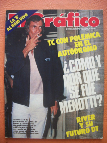 El Grafico 3297 14/12/1982 River Menotti La B Al Rojo Vivo