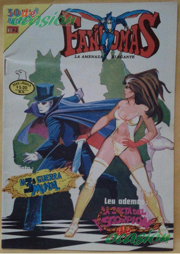 Cómic Fantomas No. 484 (1980) Serie Águila Editorial Novaro