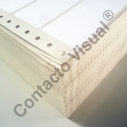 Etiquetas En Formulario Continuo De 88x35 Mm / 2 Bandas X 8000