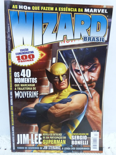 Revista Wizard Hq Marvel Comics Ano 2 Nº 13 X-men Ed. Panini
