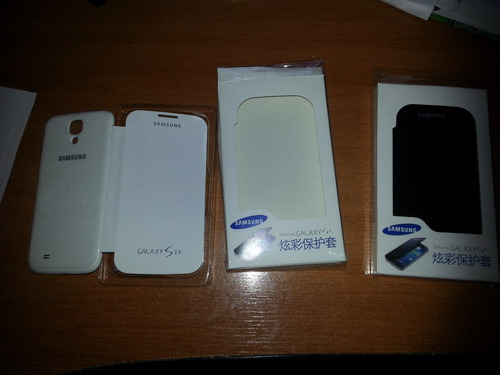 Funda Galaxy S4 I 9500 Original Blanco O Negro + Protector