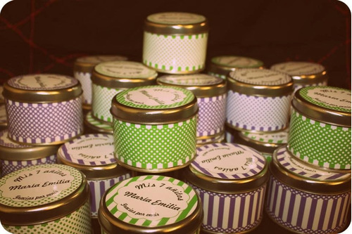 Latas Para Velas - Personalizadas 10 Unidades